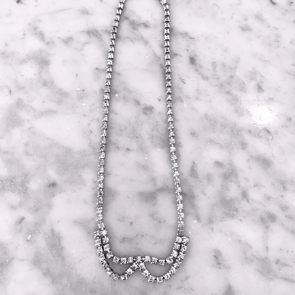 Vintage Rhinestone Necklace or Choker
